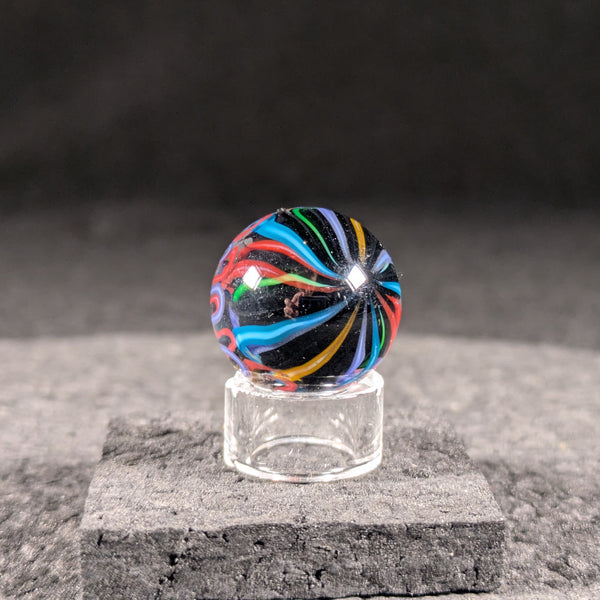Bluegrass Glass - Squiggly Lamp Marble (UV)