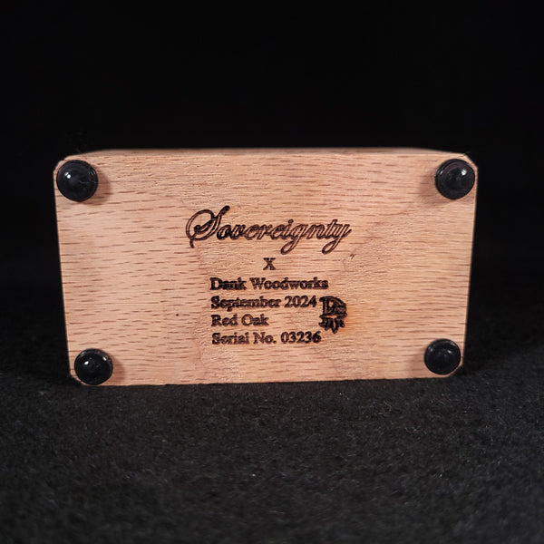 Sovereignty Glass x Dank Woodworks - 2 Slot Wooden 18mm Slide Stands 2025