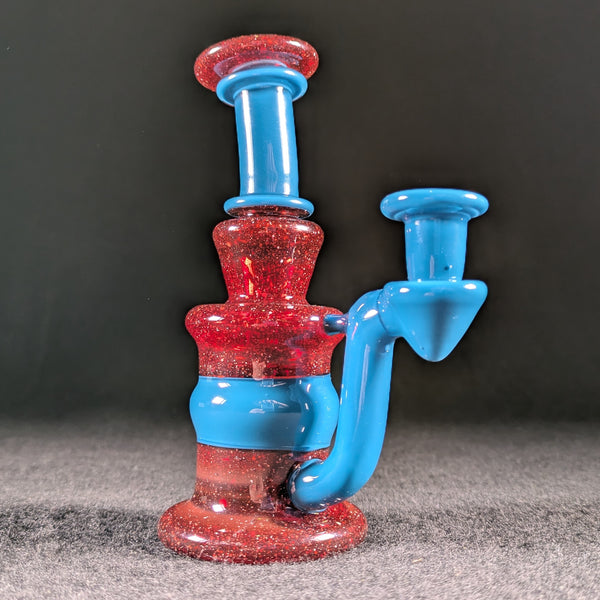 ProfxGlass - Peacock and Red Blizzard - Double Blooper