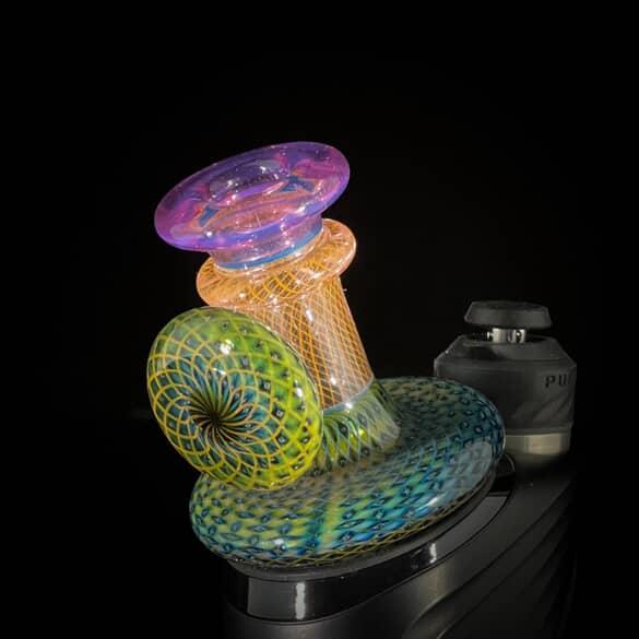 Steve Sizelove - Puffco Peak Dry Top - Telemagenta & Retti over Bubbletrap with Cab