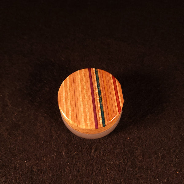Dead Deck Dab Tools - Red/Purple Inlay Custom Jar