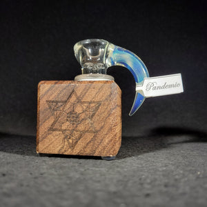 Sovereignty Glass x Dank Woodworks - 'Pandemic' 18mm Slide + Stand
