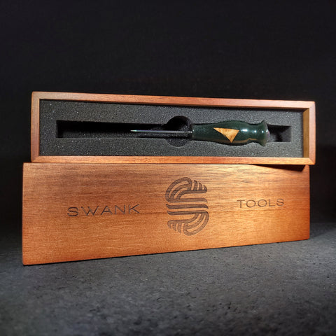 Swank Tools - Dark Green Acacia Poke Tool
