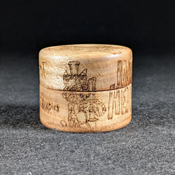 Ted's Trees x Invest In Headies x Vincent Gordon - Wood Carved Miron Concentrate Jars