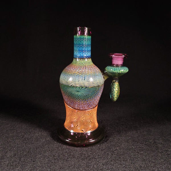Steve Sizelove - Vibe Vase - Layered Fume Retti / Bubble Trap / Gold Violet /Steel Wool Lippies