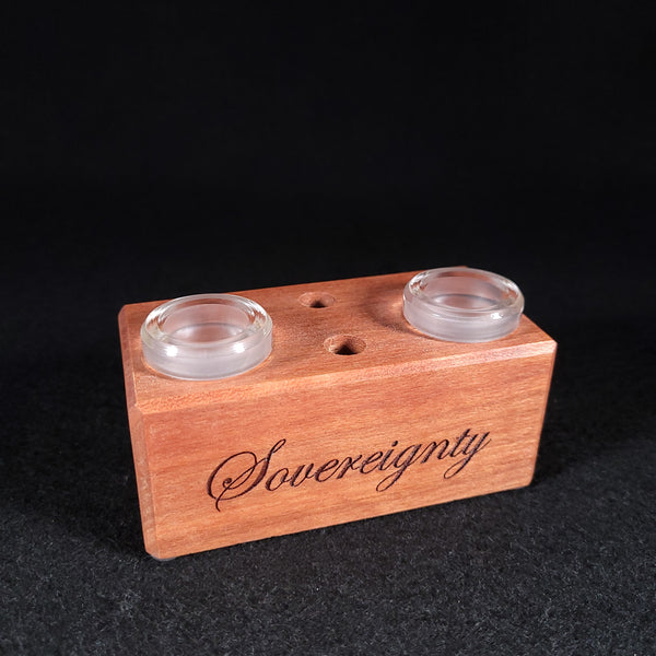 Sovereignty Glass x Dank Woodworks - 2 Slot Wooden 18mm Slide Stands 2025