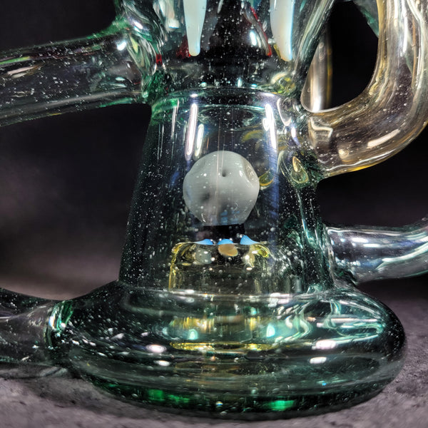 SlickRick Glass - Outer Space Tidal Wave w/ Rocketship Slurper Stopper