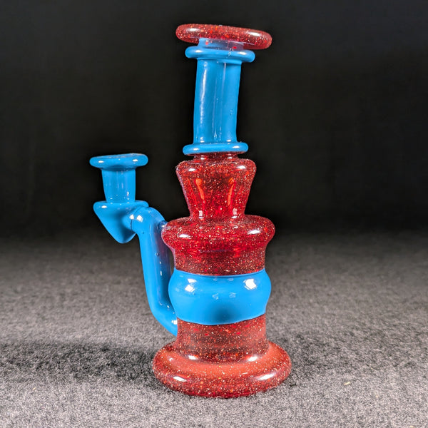 ProfxGlass - Peacock and Red Blizzard - Double Blooper