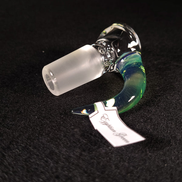 Sovereignty Glass - 2026 Egyptian Green minor accent 3 Line 9.5mm 3 Cut to Mini Grid Dome Natty Neck