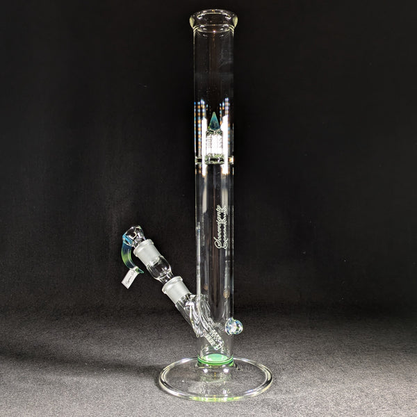 Sovereignty Glass - 2026 Egyptian Green Partial Accent Mille Diffy Tube w/ Removable 180 Gridded Downstem