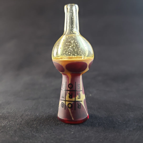 Robertson Glass - Red Giraffe Print - Transparent Gold TowerTube (UV)