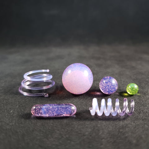 Weeje Glass - Pink Slyme 💜 Springy Slurper Set