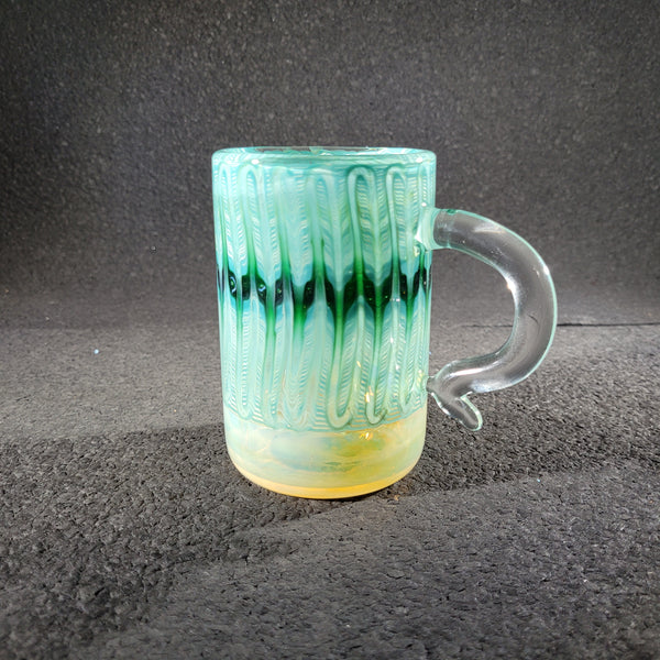 Ed Wolfe's Got Glass -  Green Waves Artistic Mug