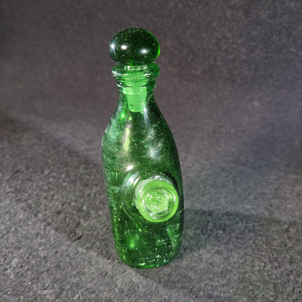 Phatt Matt Glass - Green Stardust Flask Bottle