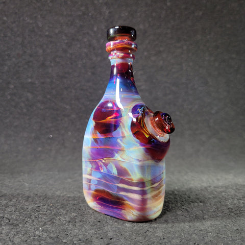 Phatt Matt Glass - Amber Purple Flask Bottle
