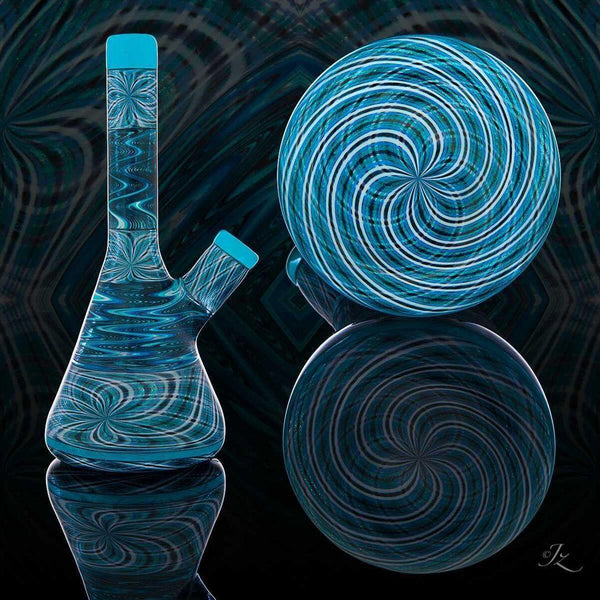 Robo Glass X Blueberry - Collab Retti Stacker Tube
