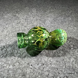 Mothership Glass - Green Adrift Bubble Spinner Cap