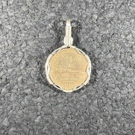 Tory Dapello - Wire-Wrapped Sacagawea Dollar