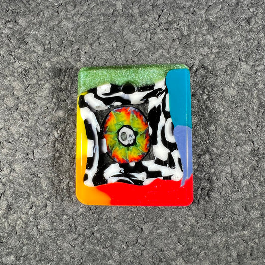 Trevs Glass X AKM - "Memento Mori" Tablet Pendant