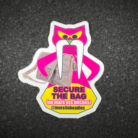 Invest In Headies - Secure the Bag Sticker