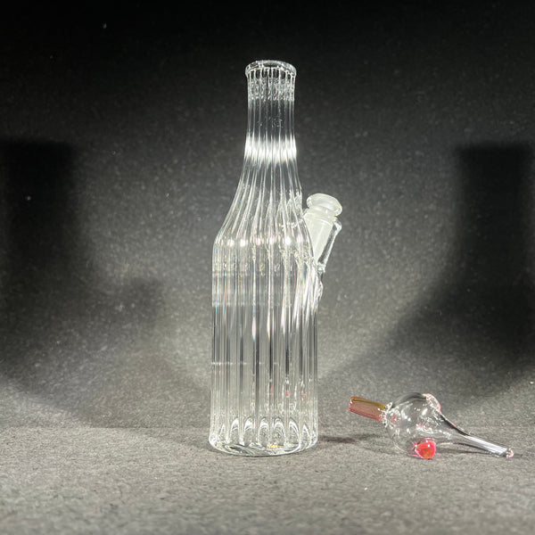 Weeje Glass - Scalloped Sake Bottle with Bubble Cap