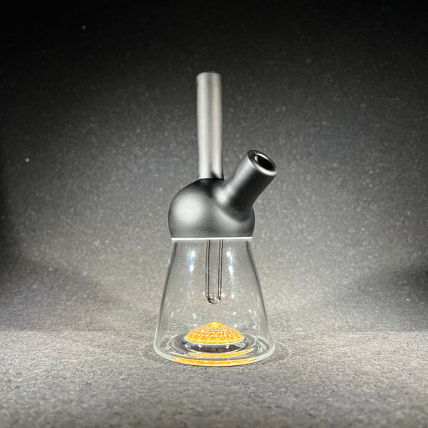 Yunk Glass - Clear & Matte Black 🖤 Carved Minitube