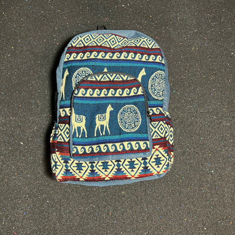 Alpaca Bags - Turquoise/Blue/Red XL