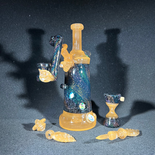 Zach Brown Glass - Peach and Crushed Opal Jammer Set
