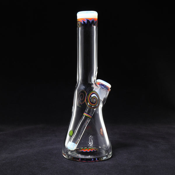 Zoltan Glass - Paisley Fire Grommet Minitube (Hidden UV)